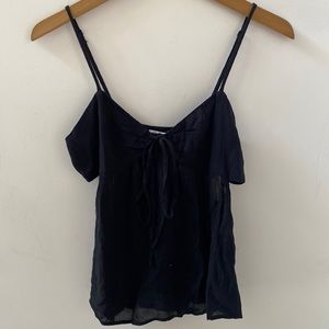 American Eagle black cut out tank top, size S